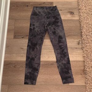 lululemon athletica Charcoal Tie-Dye Leggings